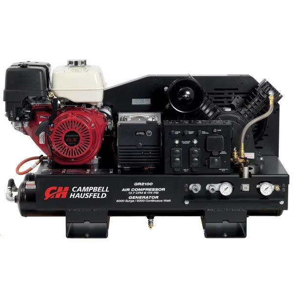 COMBINATION UNIT, 10-GALLON COMPRESSOR AND GENERATOR, Campbell Hausfeld, Mfr#: GR2100